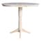 International Concepts Round 36 in Rd Top Pedestal Table, 12 in Leaf, 40.9 inH, Adjustable Height, Unfinished, 36 in W, Wood K-36RXT-27B-6B-2 - alternate 3